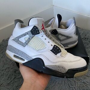 Jordan Retro 4 White Cement (2016) Size 9